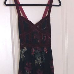 Gianni Bini Dress Size: Small Color: Black/Burgundy Modern 70s Fashion, Wine Costume, Shifting Closet, Long Gowns, Art Clothing, Dream Style, Burgundy Dress, Gianni Bini, Virtual Closet