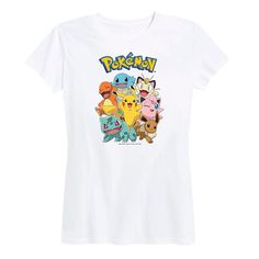 a women's t - shirt with pokemon characters on it