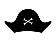 a pirate hat with two crossed bones on it