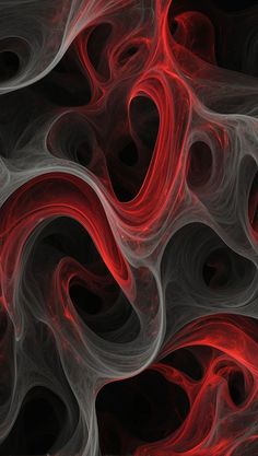 an abstract red and black background with swirls