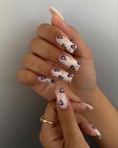 Coffin Gel X Nail Designs, Acrylic Nail Designs Square, Initial Nail Ideas, Acrylic Nails Coffin Pink, Acrylic Nails Coffin Short, Square Acrylic Nails, Funky Nails