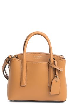 A structured silhouette brings preppy polish to a goes-with-anything satchel crafted from buttery-soft and smooth leather. 8.5"W x 6.25"H x 3.25"D; 3" handle drop; 23" strap drop Protective metal feet Leather Imported Small Satchel Bag, Mini Satchel Bag, Mini Hand Bag, Best Crossbody Bags, Leather Satchel Handbags, Fashion Must Haves, Leather Satchel Bag, Satchel Handbags, Satchel Bag