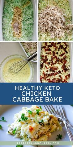 healthy keto chicken cabbage bake recipe