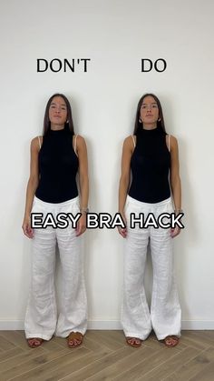 MARIA ALCALDE | ✨ EASY SWEATER HACK ✨ #hack #sweater #easy #fashionhack #fashion #fashionblogger #fashionstyle #fashionista #styleblogger... | Instagram Strapless Bra Hacks, Sweater Hacks, Big Bust Fashion, Woman Hacks, Hide Bra Straps, Cut Tee Shirts, Fashion Show Poster, T Shirt Hacks, Transitional Fashion