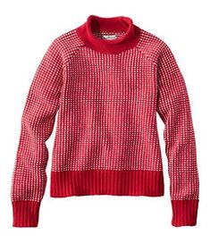 #LLBean: Women's Signature Original Cotton Sweater, Rollneck Novelty Llbean Sweater, Oversize Sweaters, Ll Bean Sweater, Novelty Sweater, Cotton Sweaters, Organic Cotton Yarn, Roll Neck Sweater, Women's Sweaters, Sweaters Oversized