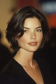 Short Hair Before And After Haircuts, 90s Short Haircut, 50s Short Hair, Hair For Long Face, Angelina Jolie Short Hair, Thick Short Hair, Anne Hathaway Short Hair, Bob Haircut With Layers, Vintage Bob Hairstyle