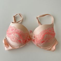 New With Tags , Nude Color With A Pink Lace And Rhinestones Accent Pink Feminine Bra For Wedding, Fitted Pink Bra For Wedding, Luxury Pink Bra Friendly Intimates, Luxury Bra Friendly Pink Intimates, Pink Lace Trim Bra For Wedding, Pink Feminine Wedding Bra, Wedding Bra With Lace Trim In Pink, Wedding Bra With Pink Lace Trim, Pink Lace Trim Wedding Bra