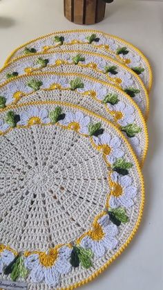 Crochet Edging Tutorial, Afghan Crochet Patterns Easy, Commercial Design Exterior, Crochet Potholders, Crochet Mandala