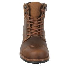 Get ready for smart-casual plans������with our authentic leather fresh look boots. Explore the city with urban style. Comfort and versatility for your epic roadtrips, these authentic leather boots have character and go well with every outfit. These stylish shoes are the perfect blend of fashion and function. Manufactured with the highest quality materials, they are built to last. The comfort level of these shoes is unmatched, providing all-day support for your feet. Casual Work Boots With Goodyear Welt Construction, Rugged Leather Moto Boots For Adventure, Urban Leather Boots With Reinforced Toe, Rugged Brown Boots For Adventure, Brown Rugged Moto Boots With Plain Toe, Urban Leather Moto Boots For Winter, Casual Brown Waterproof Boots With Waxed Finish, Urban Leather Lace-up Winter Boots, Urban Leather Lace-up Boots For Winter