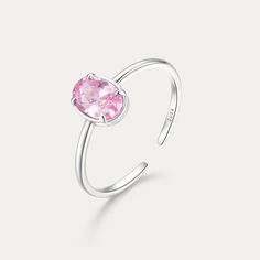 Type: Engagement Ring Material: 925 Sterling Silver Weight: 1.80g Inner Diameter:1.81cm Color: Silver Item: Sold As 1 Piece Rose Violette, Ring Sale, Pink Ring, Open Ring, Earring Necklace, Ring Necklace, Pink Purple, Ring Verlobung, Violet