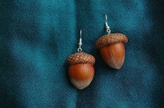 Real Natural Acorn Earrings, Silver or Gold, Lucky Natural Dangle Earrings, Oak Tree Handmade, Nature Inspired Animal Woodland Squirrel - Etsy Woodland Squirrel, Acorn Jewelry, Acorn Earrings, Woodland Earrings, Acorn Pendant, Tree Handmade, Acorn Necklace, Botanical Earrings, Quirky Earrings