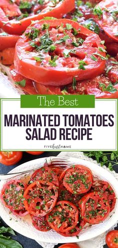 the best marinated tomatoes salad recipe