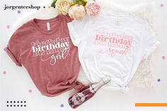 Birthday Girl and Squad Shirts, Birthday Team Shirt, Birthday Party Shirts, Birthday Girl T-shirt, Birthday Crew Tee, Birthday Group Shirts * High quality and super soft, comfortable shirt. Made with top-of-the-line vinyl and pressed with a professional grade heat press. * Please check all color and size charts before place the order. Since all shirts are custom made based on your selection, I don't accept return or exchange unless there is an issue with your order. * I'm working with different brands based on the availability. Different styles of shirts may have different shades of same color due to different manufacturer brands. * Processing time is 1-3 days. Shipping time is based on the shipping type you'll select at checkout. If you need the item sooner, please upgrade the shipping at Birthday Group Shirts, Birthday Party Shirts, Birthday Girl T Shirt, Squad Shirt, Birthday Party Shirt, Group Shirts, Team Shirt, Girl T Shirt, Team Shirts