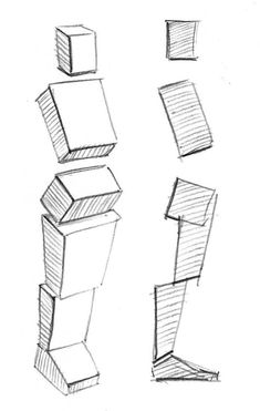 four different boxes are shown in this drawing