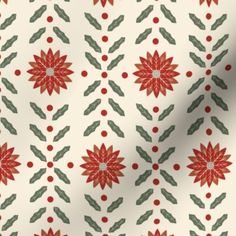 a white background with red and green poinsettis