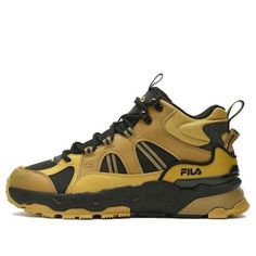 FILA Classic Court Shoes 'Black Yellow' F12M342125FBH Limited Edition Sneakers, Apparel Shop, Sports Sneakers, Court Shoes, Sport Sneakers, Shoes Black, Black N Yellow, Black Shoes, Limited Edition