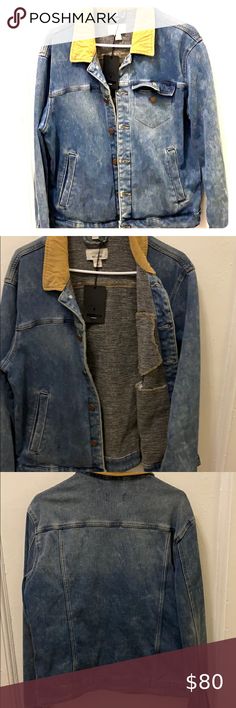 Jean jacket Denim jacket with soft lining. Jacket is warm because of lining. Beige corduroy collar...Has stretch too ONLY & SONS Jackets & Coats Lightweight & Shirt Jackets Blue Washed Utility Jacket For Fall, Urban Denim Utility Jacket For Fall, Casual Dark Wash Outerwear With Patch Pockets, Casual Medium Wash Outerwear With Patch Pockets, Urban Denim Blue Outerwear For Work, Urban Denim Outerwear For Fall, Casual Dark Wash Utility Jacket For Fall, Denim Outerwear With Patch Pockets For Fall, Casual Denim Outerwear With Patch Pockets