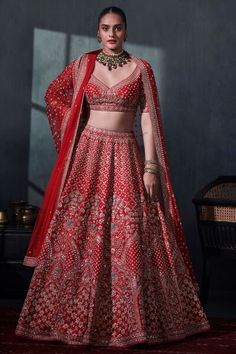 Anita Dongre Lehenga, Indian Bridal Looks, Lehenga For Bride, Bridal Entry, Latest Bridal Lehenga Designs, Designer Bridal Lehenga Choli, Red Bridal Dress, Bridal Lehenga Designs, Latest Bridal Lehenga