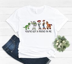 You've Got A Friend In Me Toy Story Shirt, Disney Shirt, Disneyworld Shirts, Buzz Lightyear Shirt, Mickey Mouse Shirt Buzz Lightyear Tshirts, Toy Story Shirts Adults, Toy Story Themed Disney Shirts, Disney Matching Shirts Toy Story, Toy Story Shirts Family Vacation, Toy Story Shirts Cricut, Buzz Lightyear Shirt, Toy Story Shirt, Disney World Shirts