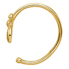 This bumble bee cuff is a versatile accessory crafted from 14K yellow gold, featuring a polished design. With an 18 gauge thickness, it can be worn as either a nose ring or an ear cuff. Its charming and unique style adds a touch of elegance and whimsical flair to any ensemble. Perfect for those who appreciate fine jewelry with a playful twist. | Bumble Bee Cuff Cartilage Jewelry | 14K Yellow Gold, 18 Gauge | Size 6.70mm | Helzberg Diamonds Adjustable Open Ring Yellow Gold Bracelet, Cartilage Jewelry, Helzberg Diamonds, Childrens Jewelry, Mens Jewelry Bracelet, Elegant Jewelry, Wedding Necklace, Womens Jewelry Rings, Bumble Bee