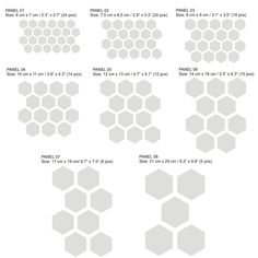 the different hexagonals are shown in this diagram