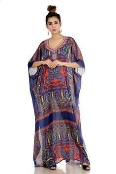 Elegant ,Gorgeous & Beautiful High End Resort Wear/Beach Wear Buy with confidence, We Sell Best Quality Silk kaftan You Never Found These Designs elsewhere Mainly All Beads are stitched for Longer life ONE SIZE FIT ALL KAFTAN ( Small to 8XL) Material: 100% PolyesterQuality: Excellent (Best Quality On Our Stock)Ready Stock Items We ship Same Day World Wide You will get within 4-5 working days. Product Details:Condition : - Brand New Brand : - Silk KaftanType : - Kaftan Shipping :- DHL Express Multicolor V-neck Kaftan For Navratri, Multicolor Tunic Kaftan For Navratri, Multicolor Floor-length Abaya For Eid, Bohemian Maxi Kaftan For Navratri, Multicolor V-neck Kaftan For Eid, Bollywood Style Maxi Kaftan For Festivals, Flowy Maxi Length Kaftan For Eid, Bollywood Style Multicolor Kaftan For Eid, Bollywood Style Maxi Length Kaftan