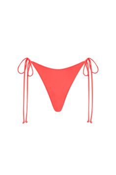 A classic bikini bottom with side ties for adjustability. It is designed to sit on the hips and offers medium coverage. Offered in vibrant Vermillion, pair with the Sete Bikini Top or the Jean Swim Top for a matching set.