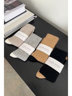 A vintage-esque Cashmere blended socks with a wide ribbing detail and tonal contrasting heel and toe. This elegant and classic sock will be your go-to gal during the colder season. Ethically made in South Korea 24% cashmere | 27% superfine wool | 27% nylon | 20% polyester | 2% spandex One size fits most (US women's size 6-10) Cashmere Socks, Black Camel, Body Makeup, Original Card, Cold Season, Hat Shop, Rose Petals, Knitting Designs, Face And Body