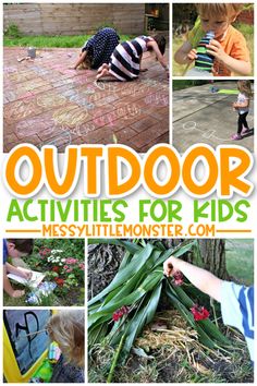 outdoor activities for kids that are fun and easy to do in the backyard or yard