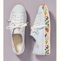 From Anthropologie New Without Tags Size 10 Dr Shoes, Sneakers Fashion Outfits, Keds Shoes, Blue Sneakers, Painted Shoes, Sneakers Outfit, Vans Authentic, Soft Grunge, Grunge Style