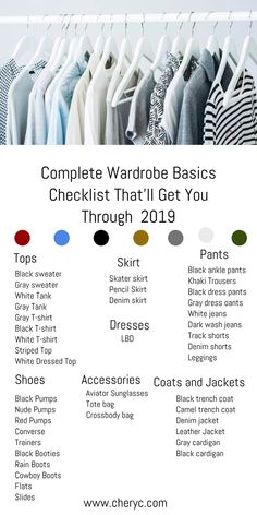 Wardrobe Checklist, Grey T Shirt Dress, Capsule Wardrobe Checklist, Essential Wardrobe Pieces, Mode Tips, Fall Wardrobe Essentials, Wardrobe Pieces