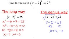 two different ways to solve an x and y problem