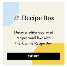 the recipe box is open and ready to be picked up from the kitchen's recipe box