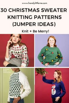 knitted sweaters and jumpers for christmas