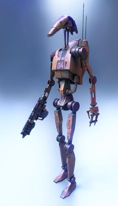 "Star Wars Droid" by Jeff Martin Star Wars Droids Concept Art, Droids Star Wars, B1 Battle Droid, Jeff Martin, Star Wars History, Elite Force