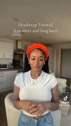 DMaye 🤎 on Instagram: "A little head wrap tutorial for your Thursday morning 🙌🏾💕 • This reel prob won’t get a lot of traction because of the TikTok watermark 😩…however, I love it so I hope y’all like it 🫶🏾💕 • Alsoooo…follow me on TikTok 💗 . . . . . #locnloose #godroots #locs #beautifullocs #locstyles #locstylesforwomen #locjourney #starterlocs #explorepage #locsarebeautiful #naturalhair #lovelylocs #starterlocs #texture #starterlocstyles #nappyroots #ilovemylocs #loclivin #teamlocs #dreadlocstyles #newgrowth #thelocdmovement #loctexture #locprogress #curlylocs #locsarebeautiful #livinmylocolife #locsndreds #locqueensrock #iamlocd" Starter Locs With Headband, Short Locs Scarf Styles, Head Wrap Over Locs, Head Wrap Styles For Long Locs, Head Wrap And Locs, Locs History, Headwraps With Short Locs