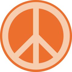 Orange peace sign Peace Sign Aesthetic, Peace Signs, Peace Sign Illustration, 70s Stickers Aesthetic, Vintage Peace Sign, 70s Peace Sign, Retro Peace Sign, Hippie Logo, Green Peace Sign