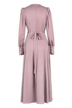 AMELIA Maxi Dress - Rose – AMARIAH & Co. Get It Girl, Stretch Back, Super Cute Dresses, Pearl Buttons, Balloon Sleeves, S Models, Waist Belt, Round Neckline, Cute Dresses