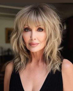 20 Flattering Haircuts for Women Over 50 Flattering Haircuts, Modern Shag Haircut, Medium Shag Haircuts, Haircuts For Women Over 50, Old Hairstyles, Layered Haircuts For Medium Hair, Haircuts For Medium Hair, Long Hair With Bangs, Haircuts For Fine Hair