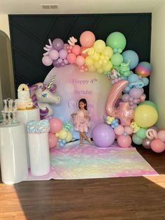 Unicorn Birthday Party Balloon Arch, Unicorn Birthday Party Balloons, My Little Pony Birthday Party Decorations, Unicorn Balloon Ideas, Unicorn Theme Birthday Decoration, Unicorn Balloon Garland, Unicorn Party Balloons, 1st Birthday Decoration