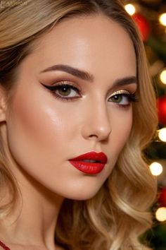 Christmas Pictures Makeup, Christmas Makeup Looks, Christmas Party Makeup, Christmas Makeup Look, Pictures Makeup, Christmas Makeup, Makeup Pictures, Party Makeup, Christmas Pictures