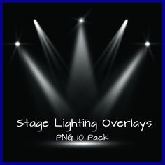 stage lighting overlays png 10 pack