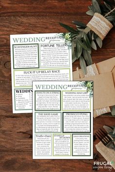 wedding reception seating plan with flowers and greenery on the table next to each other