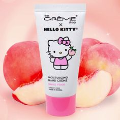 Hello Kitty Moisturizing Hand Crème - Kawaii Peach (1 unit) Skin Notes, Kawaii Peach, Disney Duos, Double Cleanse, Face Tools, Hair Care Tools, Pink Cosmetics, Skin Care Cleanser, Beauty Creations