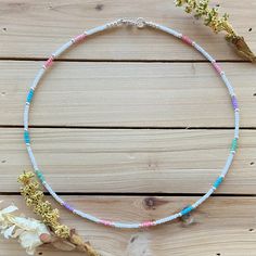 Sweet Tart Beaded Choker Seed Bead Choker Colorful Bead - Etsy Seed Bead Necklace Ideas, Bead Necklace Ideas, Seed Bead Necklaces, Diy Choker, Seed Bead Choker, Unicorn Necklace, Sweet Tart, Bead Choker, Diy Bracelets Patterns