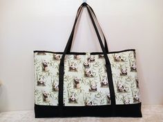 "This Mahjong tote bag is fully lined and allows you to travel to your next Mahj game easily and in style. The bag has a button and loop closure plus four magnetic snaps on the top edge of the lining to secure all of your belongings. It also features long, sturdy shoulder straps for convenient carrying. It is light weight as it is made from cotton fabric and firm interfacing. Four tile racks with the pushers fit perfectly into the bag along with your tile storage bag, zipper organizer/pouch, and Rectangular Bags With Snap Closure For Daily Use, Rectangular Travel Bag With Snap Closure, Rectangular Bag With Snap Closure As Gift, Travel Rectangular Bag With Snap Closure, Reversible Rectangular Canvas Travel Bag, Travel Canvas Tote Bag With Snap Closure, Rectangular Canvas Bag With Snap Closure, Mah Jongg Tiles, Mahjong Bag Pattern