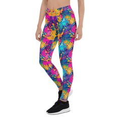 GearBunch Colorful Paint Splash Leggings: Elevate your workout wardrobe with vibrant activewear! Crafted for women, these leggings blend style with functionality. Engineered for performance, they offer a snug fit and moisture-wicking technology for any activity. Get noticed with GearBunch! Yoga Pants Outfit Casual Summer, Morning Yoga Quotes, Yoga Quotes Namaste, Yoga Quotes Motivational, Yoga Quotes Funny, Summer Yoga, Pants Outfit Casual, Workout Wardrobe, Yoga Pants Outfit