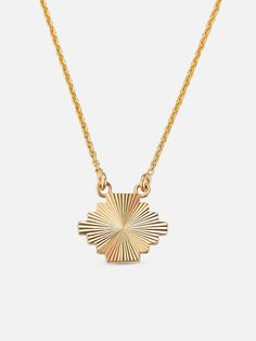 Our 14k gold Puzzle necklace is anything but plain. The pendant bursts from the inside in intricate details and will be a gorgeous addition to any look. ﻿The Puzzle Necklace, Melissa Joy Manning, Thread Earrings, Authentic Jewelry, 14k Gold Necklace, Earring Sale, Geometric Lines, Intricate Details, Ring Bracelet