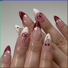 Bow Nail Designs, Bow Nail Art, Nagellack Trends, Easy Nails