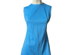 "Vintage 70's blue polyester sleeveless dress, looks to be handmade, zips up the back, in good vintage condition, measurements are bust up to 36\" waist up to 30\" hips up to 36\" length 37.5\"" Black Garter, 1970s Blue Fitted Dress, Victoria Secret Pajamas, 1970s Sleeveless Cotton Dress, Blue Sleeveless Dress, Patchwork Skirt, Hip Ups, Long Red, Floral Pants